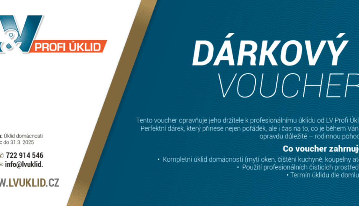 Dárkový voucher na úklid domácnosti od LV Profi Úklid